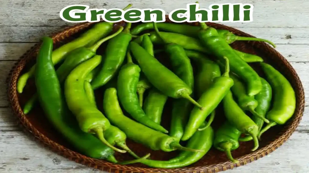 Benefits of green chilli vitamin nutrients and use