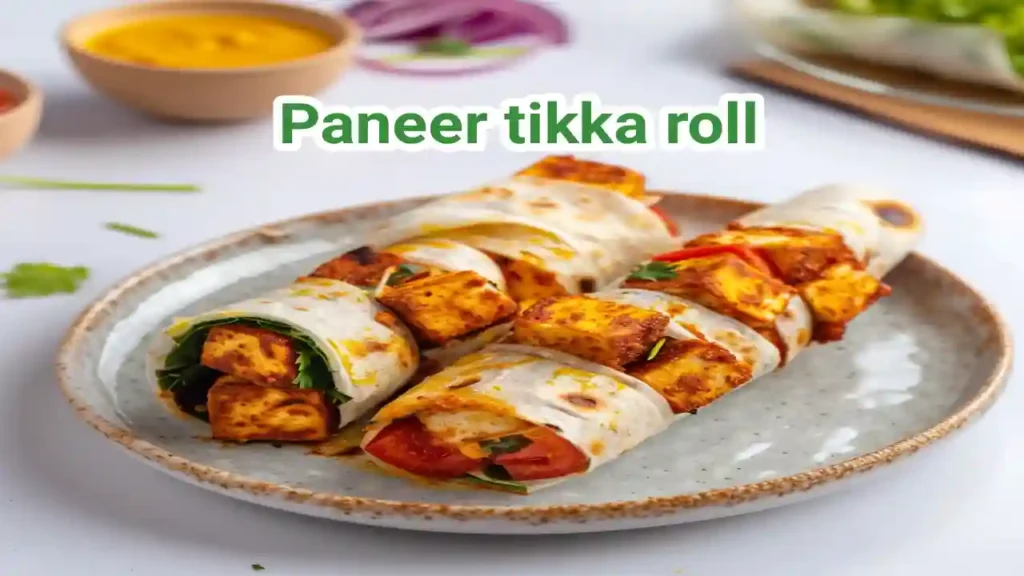 Paneer tikka roll recipe complete making method